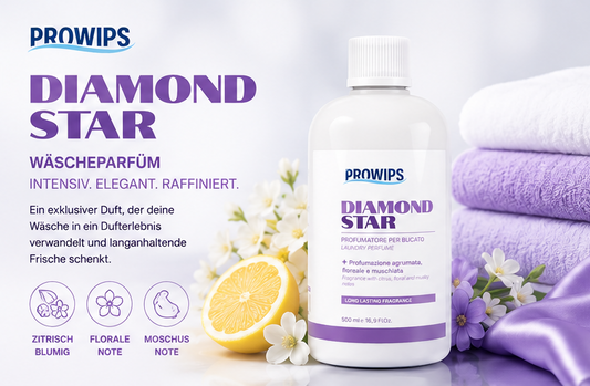 Diamond Star Wäscheparfum – 500 ml & Minisize 50 ml | ProWips