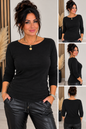 Cashmere Blend Langarmshirt – Figurbetont & Made in Italy 🤎