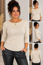 Cashmere Blend Langarmshirt – Figurbetont & Made in Italy 🤎