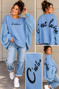 Oversize Pullover „C’est la vie“ – Sweat & Strick Mi