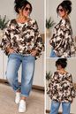 Oversize Oberteil mit voluminösen Ärmeln – Camouflage & Unifarben 💕