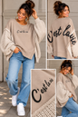 Oversize Pullover „C’est la vie“ – Sweat & Strick Mi