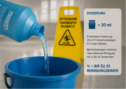 PROWIPS Cleanfloor – Professionelle Bodenpflege mit Frische-Effekt