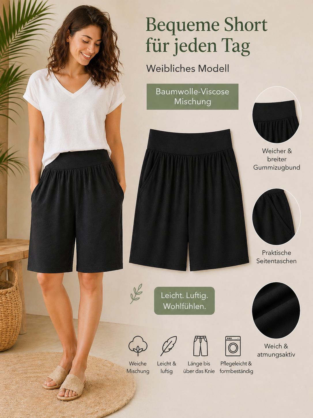 ✨ Bequeme Bermuda-Shorts – dein Everyday-Liebling ✨