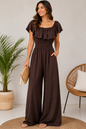 Jumpsuit lang mit Volant – Sommerlich, feminin & bequem