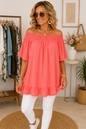 Off-Shoulder Bluse mit Volant – Luftig & Feminin