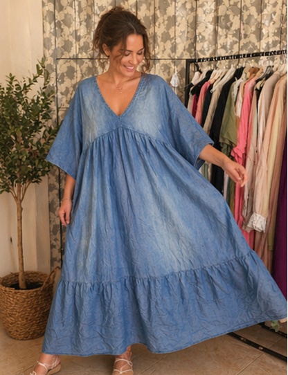 💙 Jeans-Look Kleid – Lässig. Feminin. Unkompliziert.