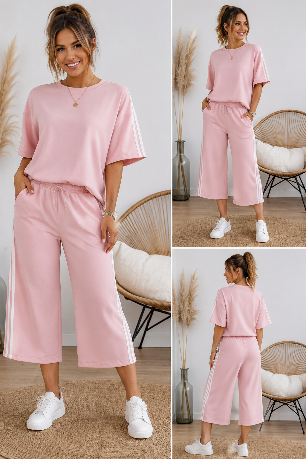 Sportlicher 2-Teiler mit Caprihose