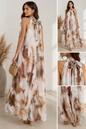 ✨ Aquarell-Maxikleid mit Schleife hinten ✨