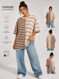 ✨ Oversize Kurzarmshirt – Streifenliebe trifft Trendstyle ✨