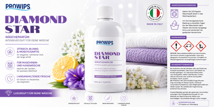 Diamond Star Wäscheparfum – 500 ml & Minisize 50 ml | ProWips