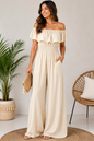 Jumpsuit lang mit Volant – Sommerlich, feminin & bequem