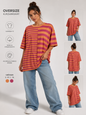 ✨ Oversize Kurzarmshirt – Streifenliebe trifft Trendstyle ✨