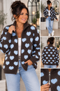 ❤️ Herzchen Strickjacke mit 2-Wege-Zipper – Made in Italy