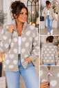 ❤️ Herzchen Strickjacke mit 2-Wege-Zipper – Made in Italy