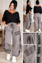 Oversize Cargo-Hose „London Paris“ – lässige Baggy Jogger mit Statement-Print