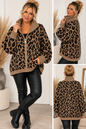 Leo Strickjacke mit Reißverschluss – Oversize