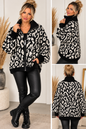 Leo Strickjacke mit Reißverschluss – Oversize