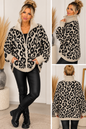 Leo Strickjacke mit Reißverschluss – Oversize