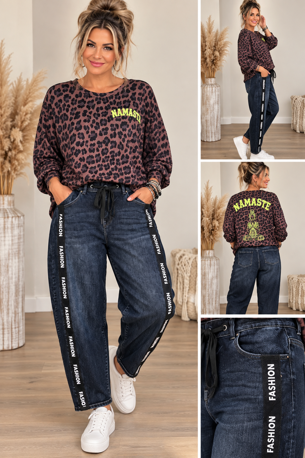 Sexy Woman Jeans – Fashion Stripe 🖤