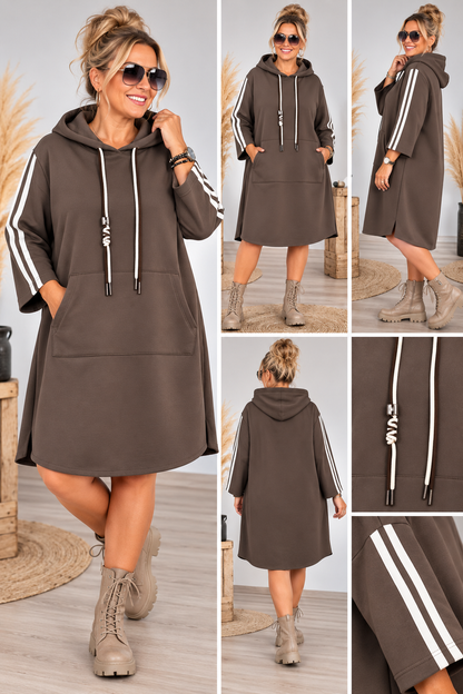 Hoodie-Kleid „Sporty Style“ – Made in Italy