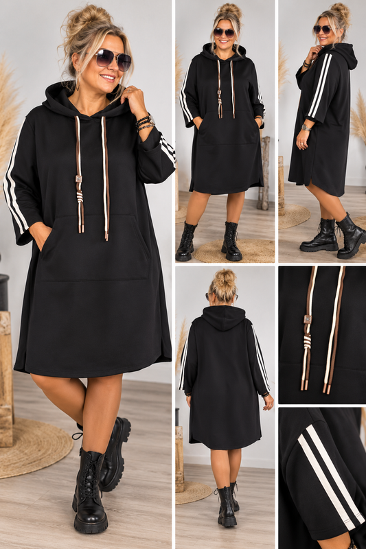 Hoodie-Kleid „Sporty Style“ – Made in Italy
