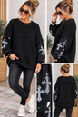 Oversize Strickpullover mit Statement-Ärmeln – Made in Italy