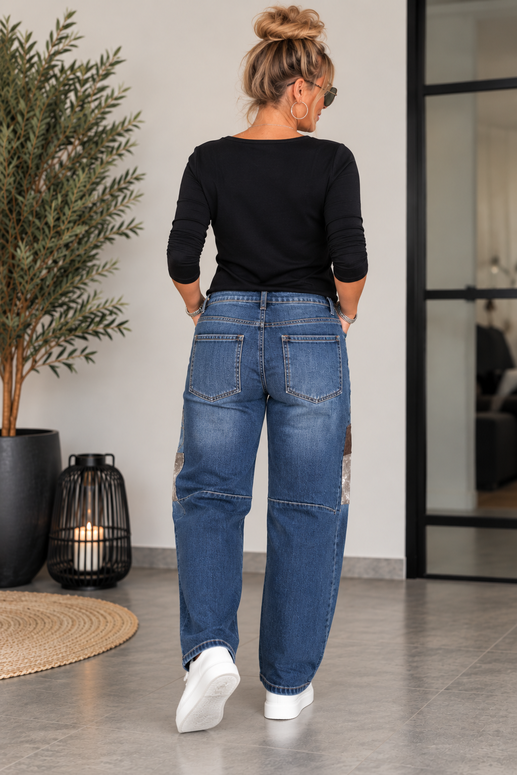Sexy Woman Jeans – Patchwork Love 💙🤎