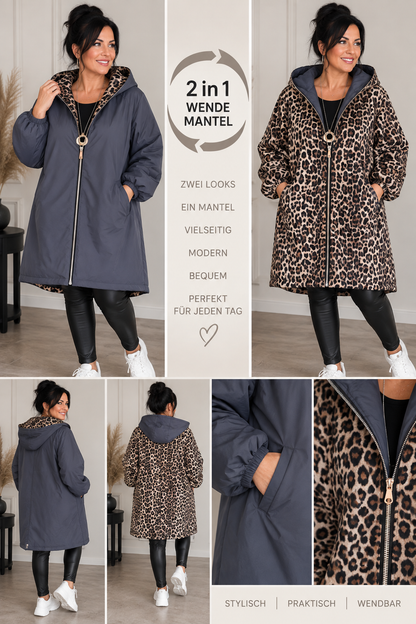2-in-1 Wendemantel Leo – zwei Looks, ein Mantel