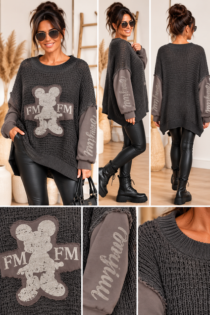 Mickey Strickpullover 2 in 1 Optik