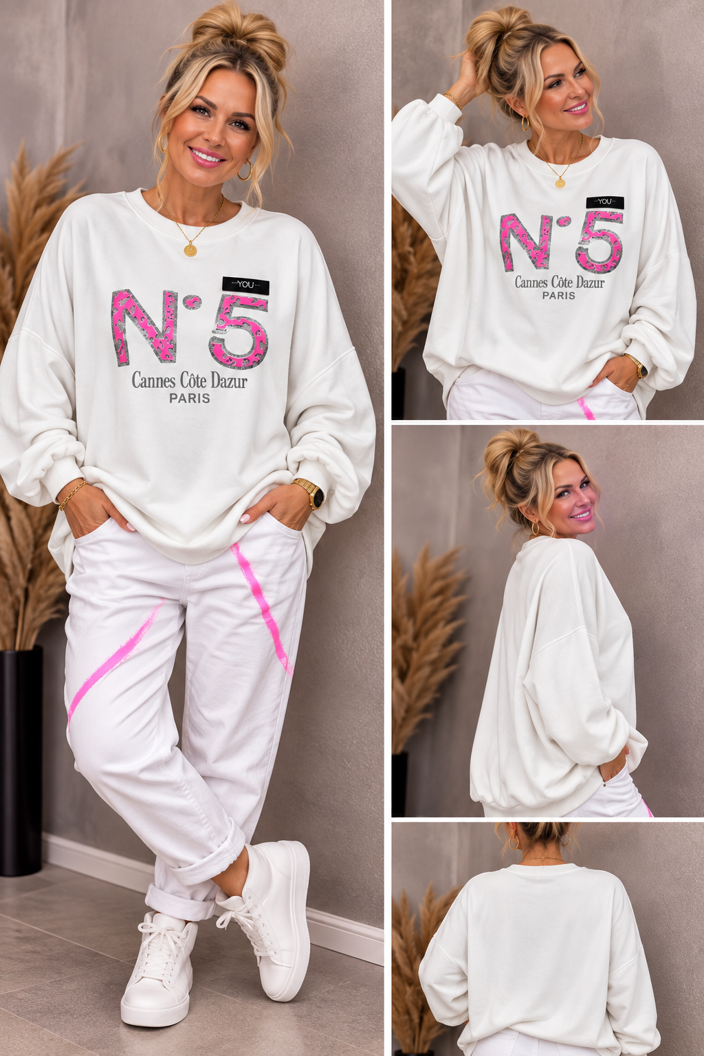 Pullover „N°5“ – Statement trifft Komfort