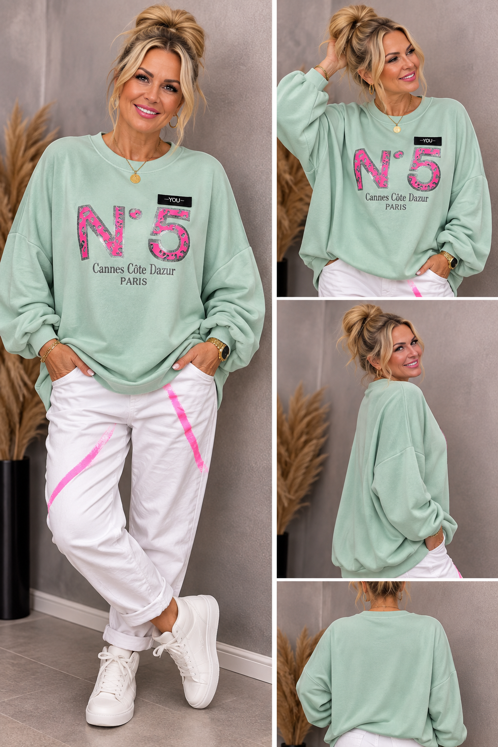 Pullover „N°5“ – Statement trifft Komfort