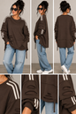 Oversize Langarmshirt „Urban Destroyed“ – 100 % Baumwolle | Made in Italy