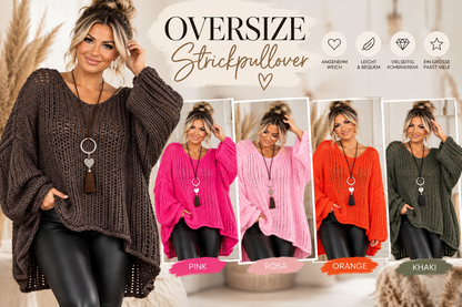Oversize Strickpullover – Made in Italy