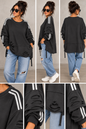 Oversize Langarmshirt „Urban Destroyed“ – 100 % Baumwolle | Made in Italy