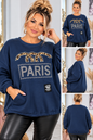 ✨ PARIS Leo Oversize Pullover – Strass & Leo-Print | Made in Italy 🐆
