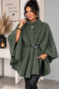 Poncho „Bella“ mit Gürtel – Made in Italy