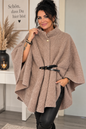 Poncho „Bella“ mit Gürtel – Made in Italy