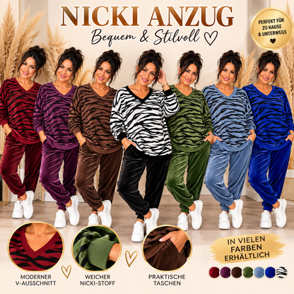 Nicki 2-Teiler mit Zebra-Print – Made in Italy