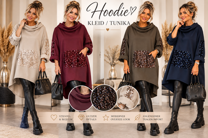 Hoodie-Kleid / Longtunika
