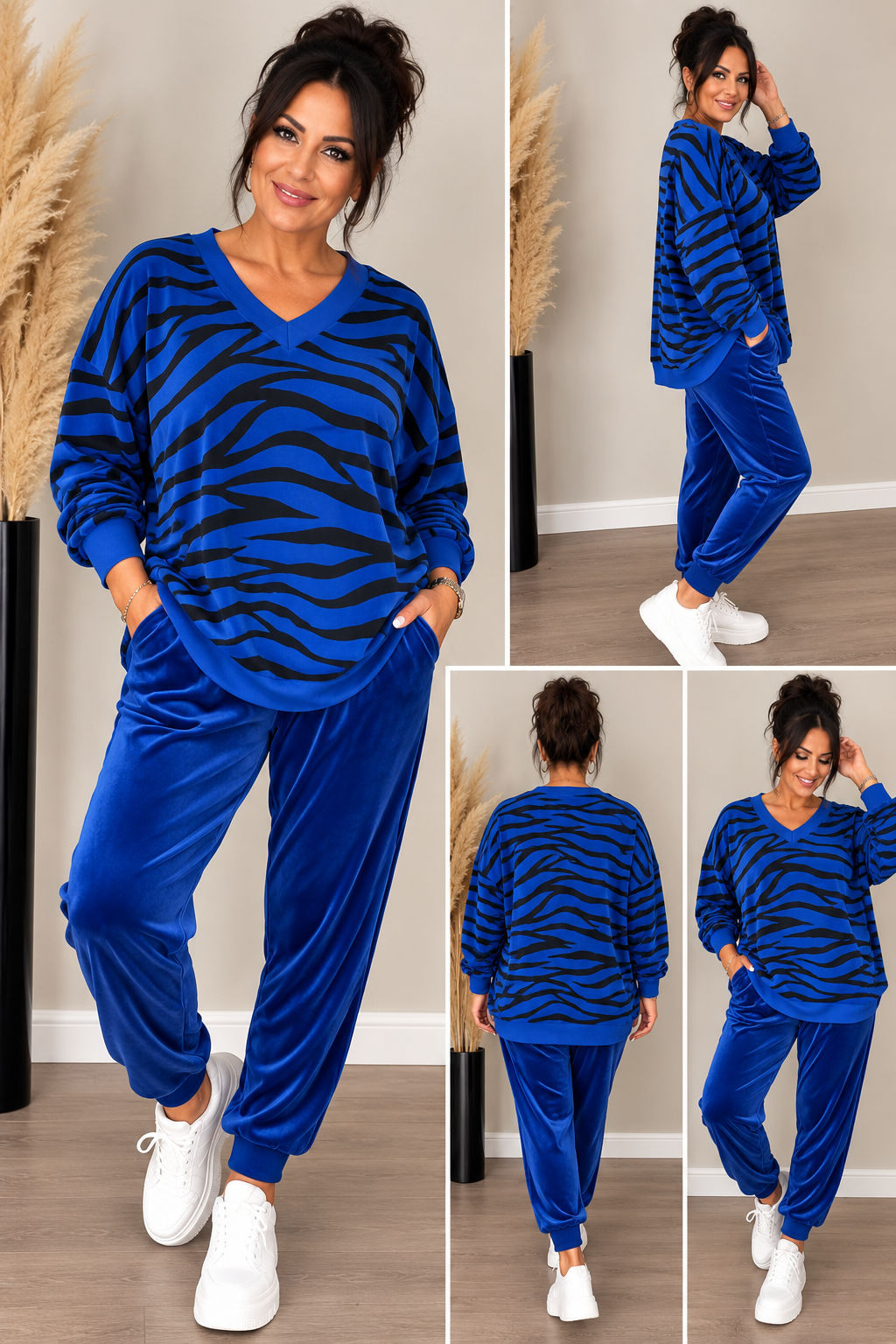 Nicki 2-Teiler mit Zebra-Print – Made in Italy