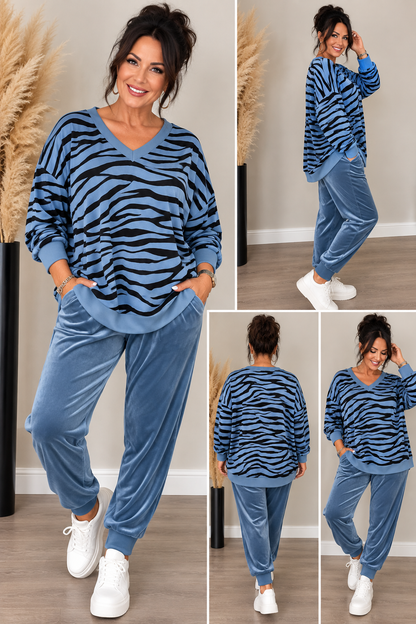Nicki 2-Teiler mit Zebra-Print – Made in Italy