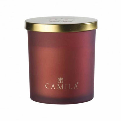 CAMILA Duftkerze Pfeffer & Hölzer – 140 g | Edle Duftkerze mit Golddeckel