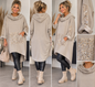 Hoodie-Kleid / Longtunika