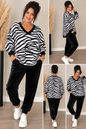 Nicki 2-Teiler mit Zebra-Print – Made in Italy