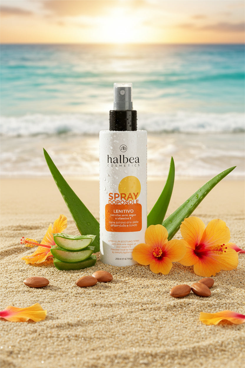 Beruhigendes After-Sun-Spray mit Aloe Vera, Argan und Vitamin E - 200ml