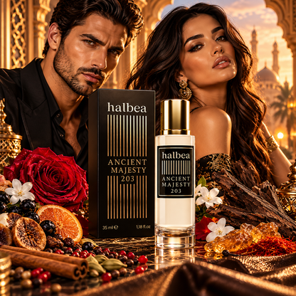 Ancient Majesty Halbea 203 – Élixir de Parfum de Luxe Mixte (35 ml)