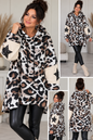 Leo Longpullover mit Kapuze & Pailletten-Sternen – Oversize