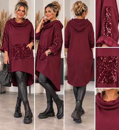 Hoodie-Kleid / Longtunika