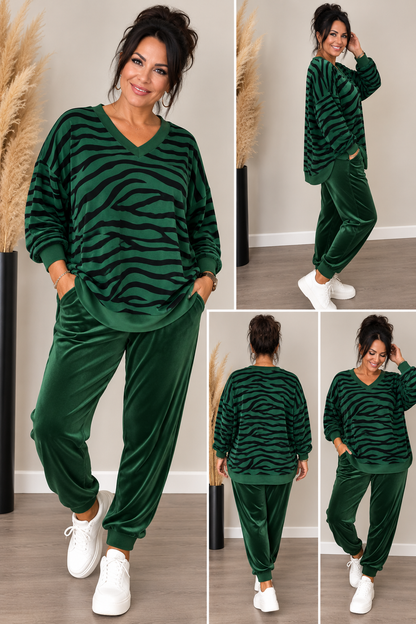 Nicki 2-Teiler mit Zebra-Print – Made in Italy